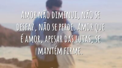 Amor não diminui, não se desfaz, não se perde. Amor que é&hellip;
