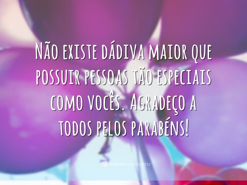 Frases De Agradecimento De Aniversário Belas Mensagens