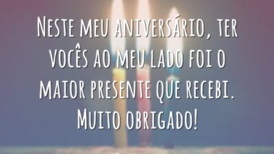 Neste meu aniversário, ter vocês ao meu lado foi o maior presente&hellip;