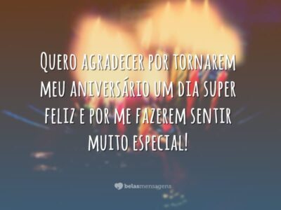 Frases de Agradecimento de aniversário - Belas Mensagens