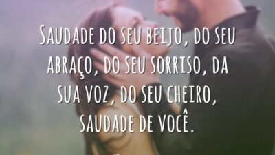 Saudade do seu beijo, do seu abraço, do seu sorriso, da sua&hellip;