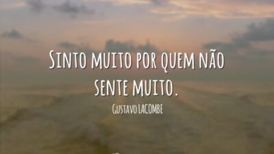 Sinto muito