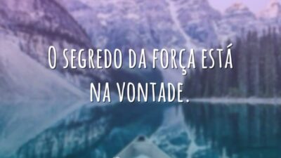 Força é vontade