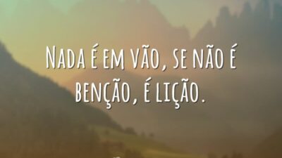 Tudo é lição