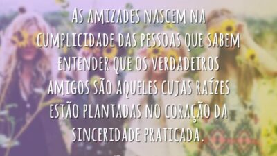 As amizades nascem na cumplicidade