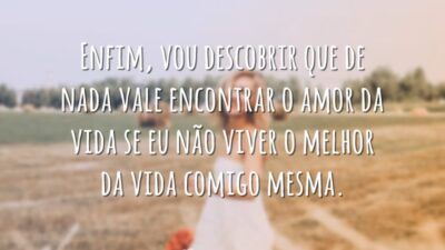 De nada vale encontrar o amor