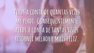 Perdi a conta