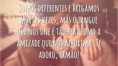A amizade que nos aproxima