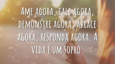 A vida é um sopro