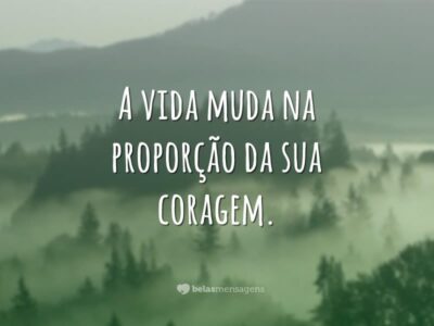 A vida muda