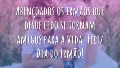 Abençoados os irmãos que desde cedo se tornam amigos para a vida.&hellip;