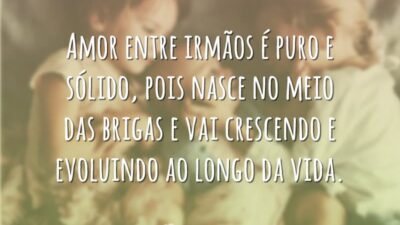 Amor entre irmãos
