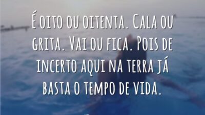 É oito ou oitenta