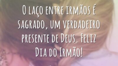O laço entre irmãos é sagrado, um verdadeiro presente de Deus. Feliz&hellip;