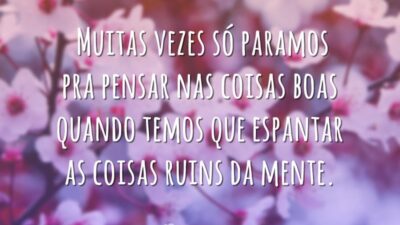 Só paramos pra pensar