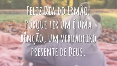 Feliz Dia do Irmão! Porque ter um é uma bênção, um verdadeiro&hellip;