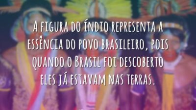 A figura do índio representa a essência do povo brasileiro, pois quando&hellip;