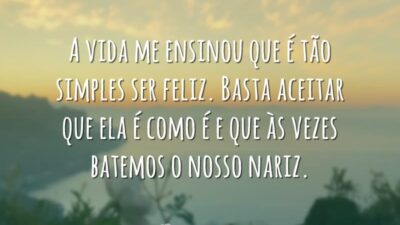 A vida me ensinou