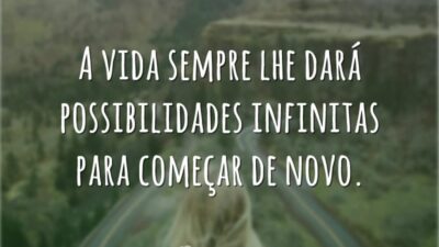 A vida sempre
