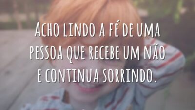 Acho lindo a fé de uma pessoa que recebe um não e&hellip;