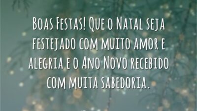 Amor, alegria e sabedoria