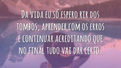Da vida só espero rir