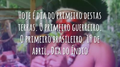 Hoje é dia do primeiro destas terras. O primeiro guerreiro. O primeiro&hellip;