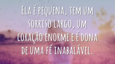 Ela é pequena, tem um sorriso largo, um coração enorme e é&hellip;