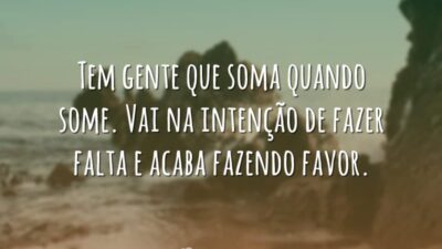 Gente que soma quando some