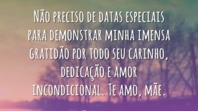 Não preciso de datas especiais