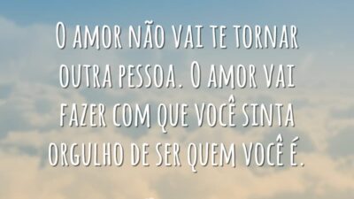 O amor não vai