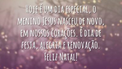 O menino Jesus nasceu