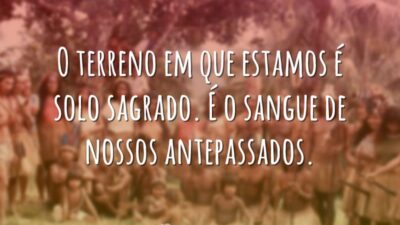 O terreno em que estamos é solo sagrado. É o sangue de&hellip;