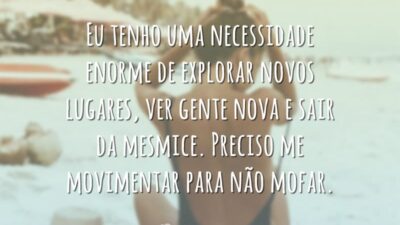 Preciso me movimentar