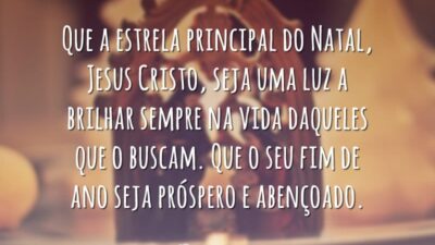 Que a estrela principal do natal