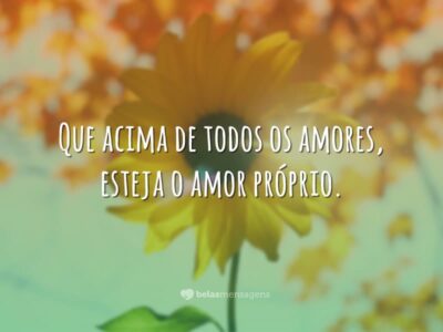 O amor próprio