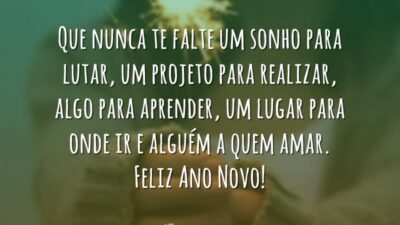 Que nunca falte um sonho