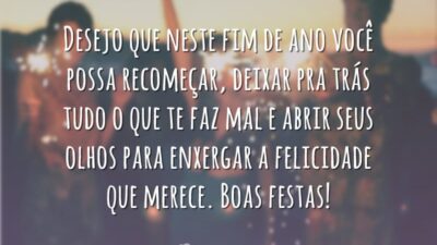 Que você possa recomeçar