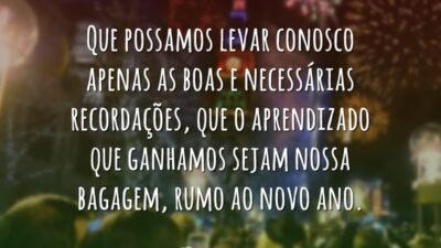 Rumo ao novo ano