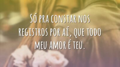 Só pra constar