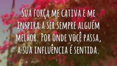 Sua força me cativa