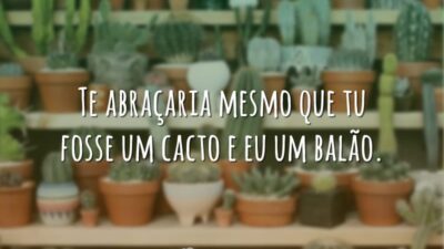 Te abraçaria