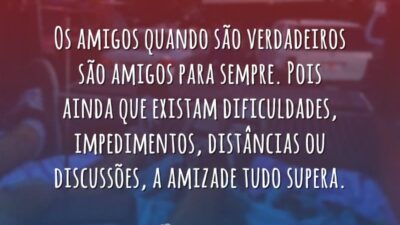 A amizade tudo supera