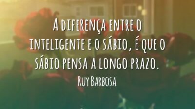 A diferença entre o inteligente e o sábio, é que o sábio&hellip;