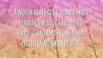 A nossa história é ainda mais linda com vocês ao nosso lado.&hellip;