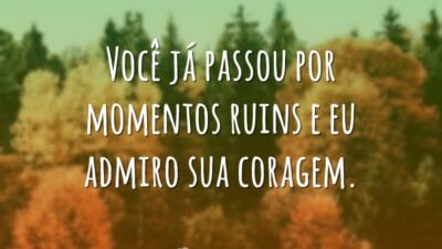 Admiro sua coragem