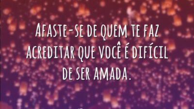 Afaste-se de quem