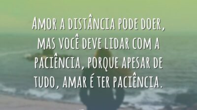 Amar é ter paciência