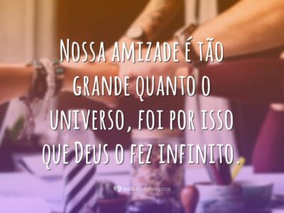 Amizade como o universo