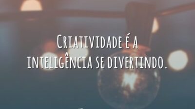 Criatividade é a inteligência se divertindo.